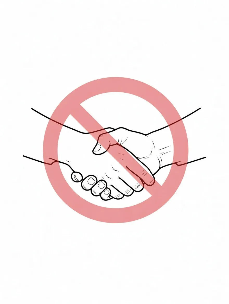 Diagram showing the lacrosse line from heel to pointer finger knuckle
